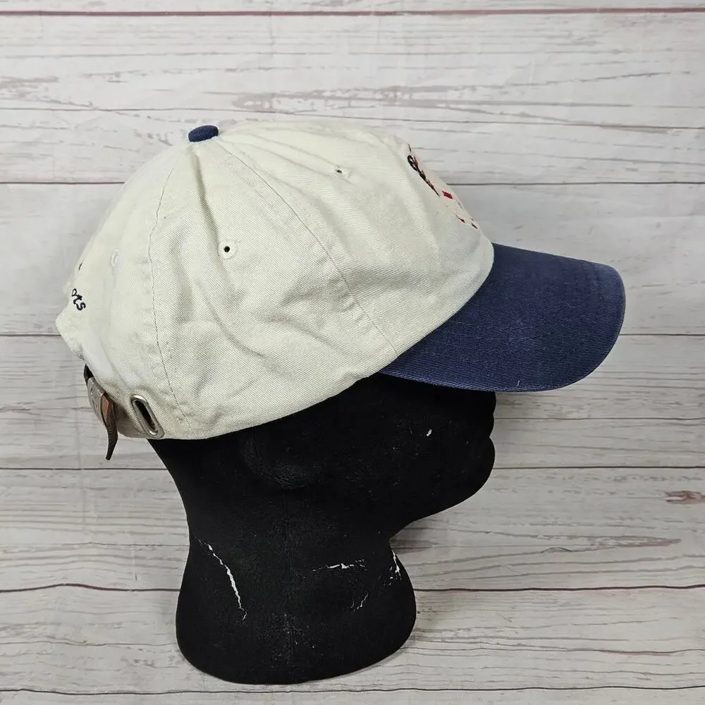 Fahrenheit Hat Adjustable Men's Cream Navy American Flag Tooth WSDA Grassroots